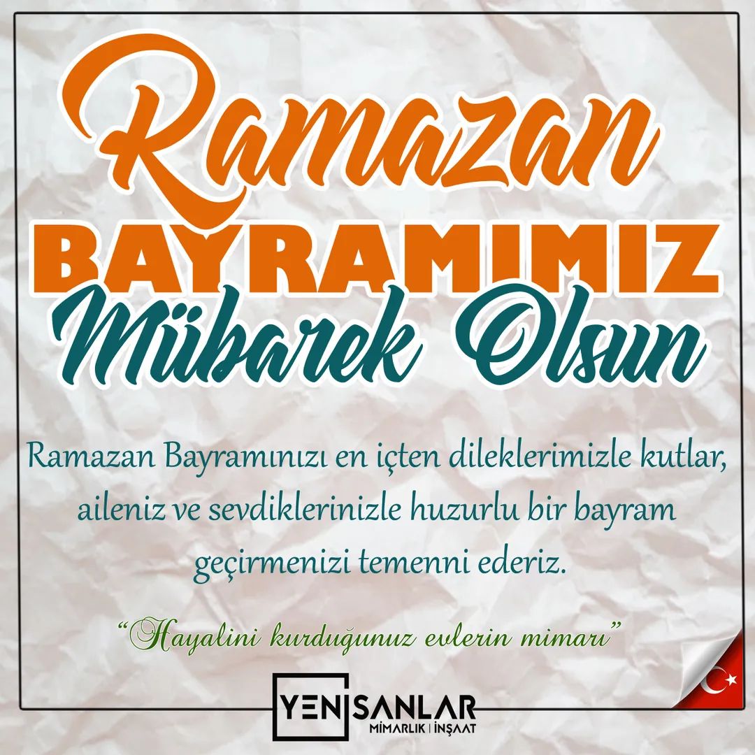 Ramazan Bayramı Kutlu Olsun
